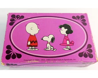 Vintage 1970 Avon Peanuts Gang Charlie Brown Snoopy Lucy Soap Set