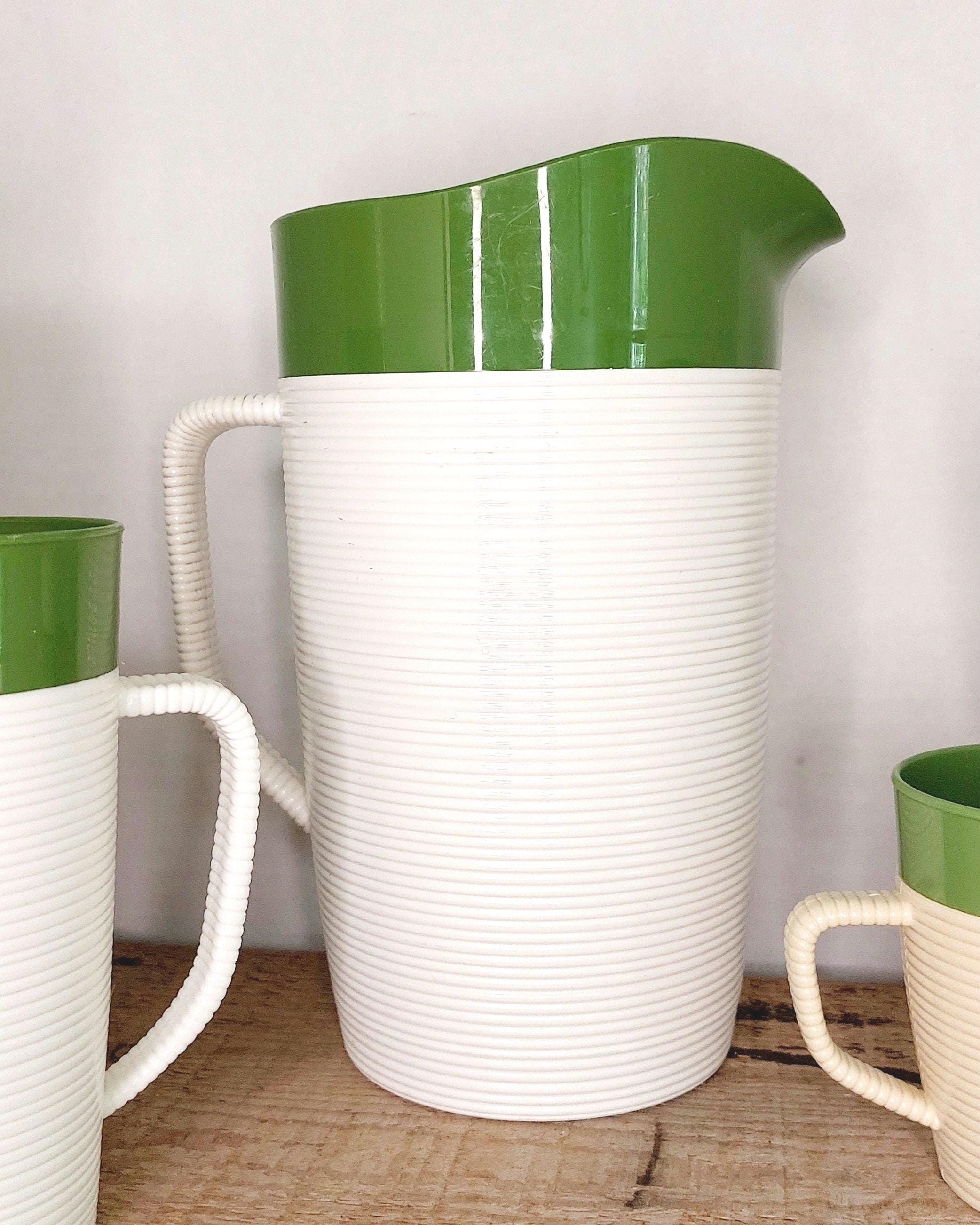 Raffiaware Thermo Temp アンティーク デザートカップ　×4 Vintage Raffiaware by Thermo-temp Pitcher, Mugs & Tumblers