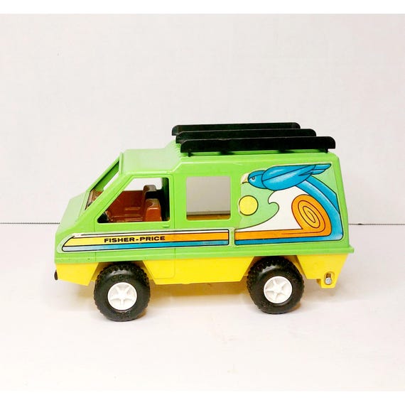 Vintage 1977 Fisher Price Adventure People Daredevil Sports Van