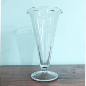 Rare Midcentury BETA Scale Glass Lab Beaker Double Spout Marked and Numbered 22 ml