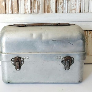 Vintage 1960s Priscilla Ware Aluminum Miners Workman's Dome Lunch