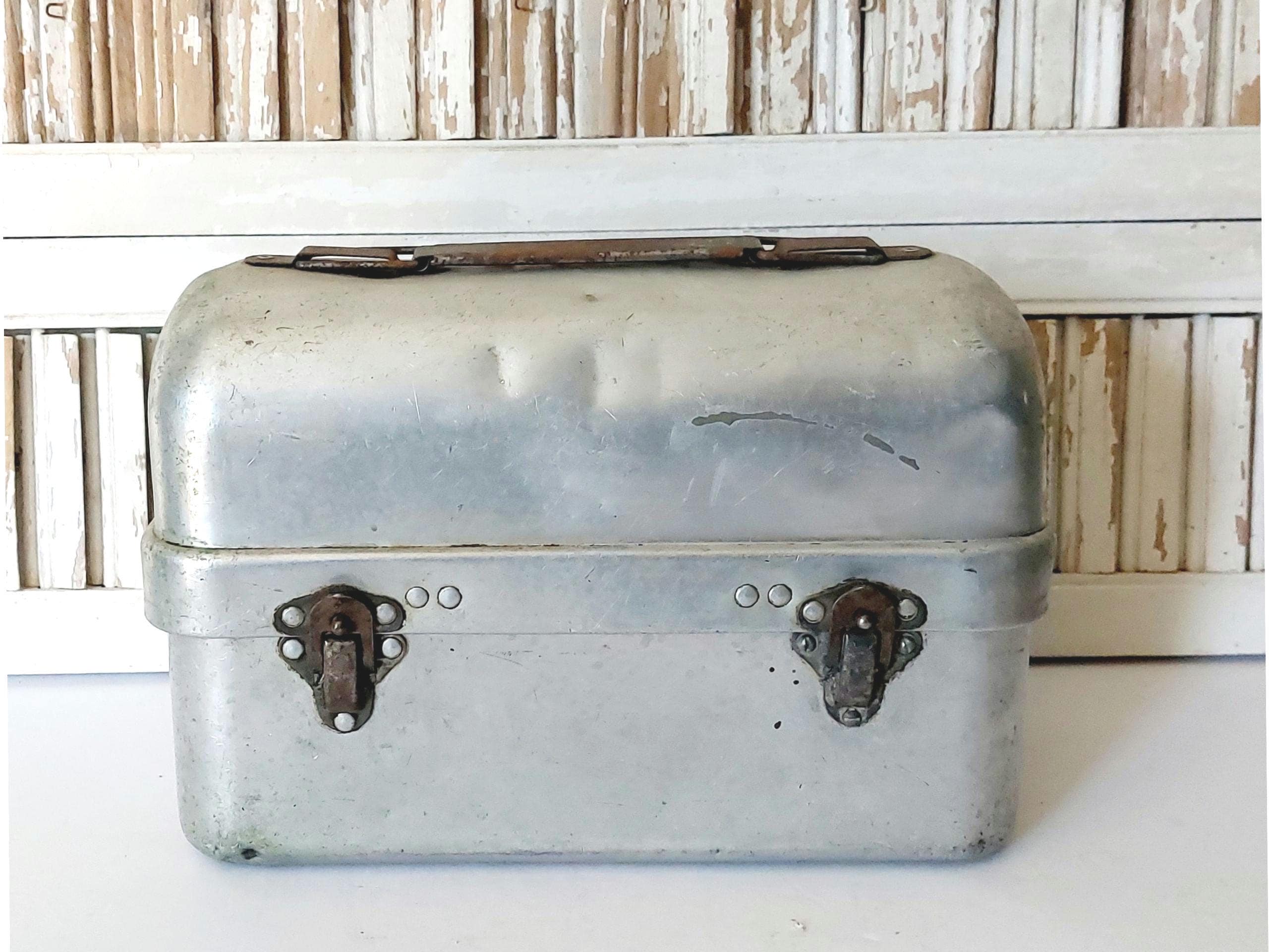 Vintage 1960s Priscilla Ware Aluminum Miners Workman's Dome Lunch