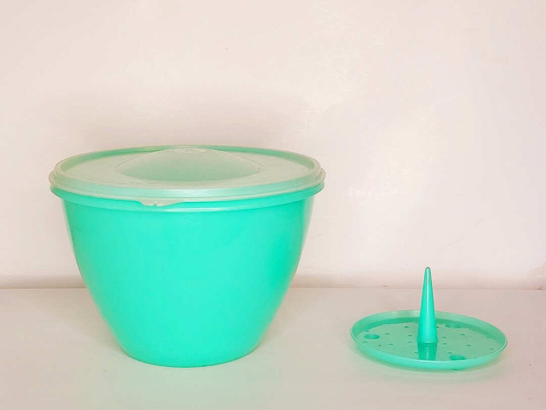 Vintage Jadeite Green Tupperware Domed Lettuce Crisper/ Keeper With ...