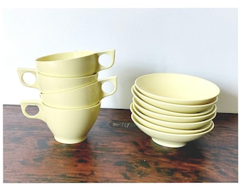 Raffiaware Thermo Temp アンティーク デザートカップ ×4 Vintage