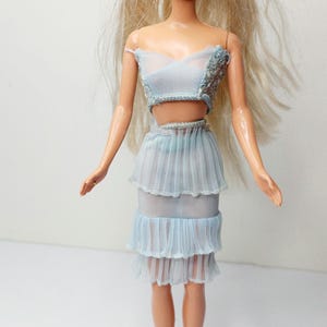 Vintage BARBIE Undergarments Complete Outfit #919 BLUE Version 1959-1962