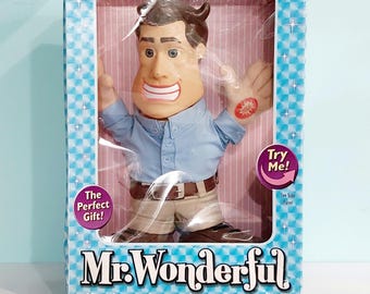 Vintage 2003 Mr. Wonderful talking doll 12 inch interactive gag gift 16 different phrases
