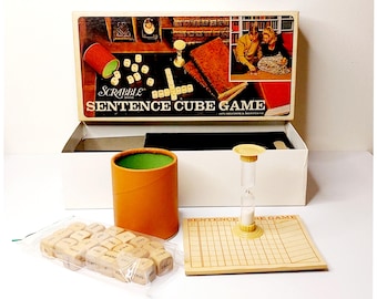 Vintage 1971 Scrabble Crossword Cubes Game game Mint condition