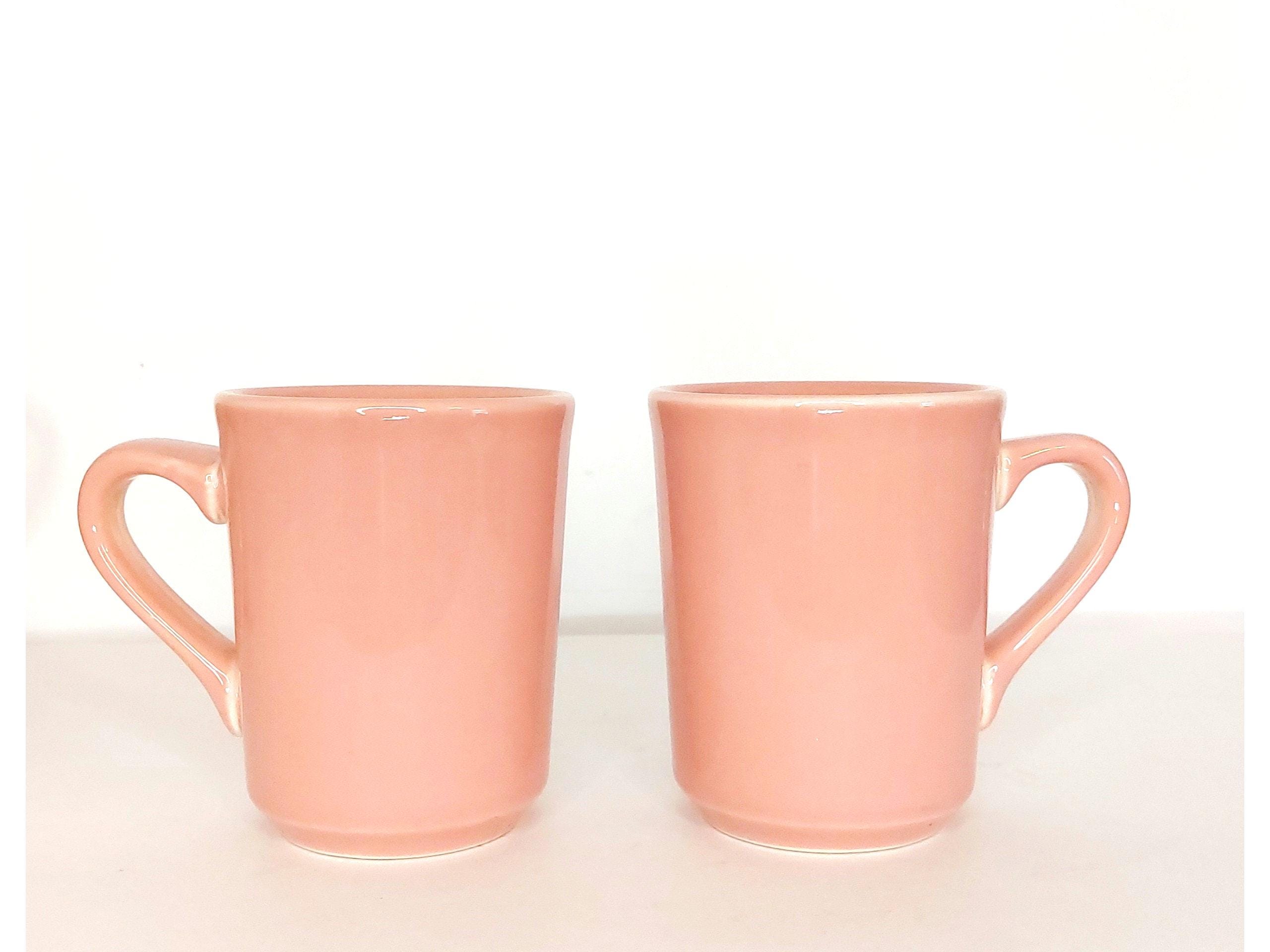 Vintage Homer Laughlin USA Fiesta Rose Pink Coffee Cup Denver Mug