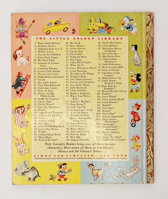 Vintage 1950 First Edition Little Golden Book A Day at the Zoo