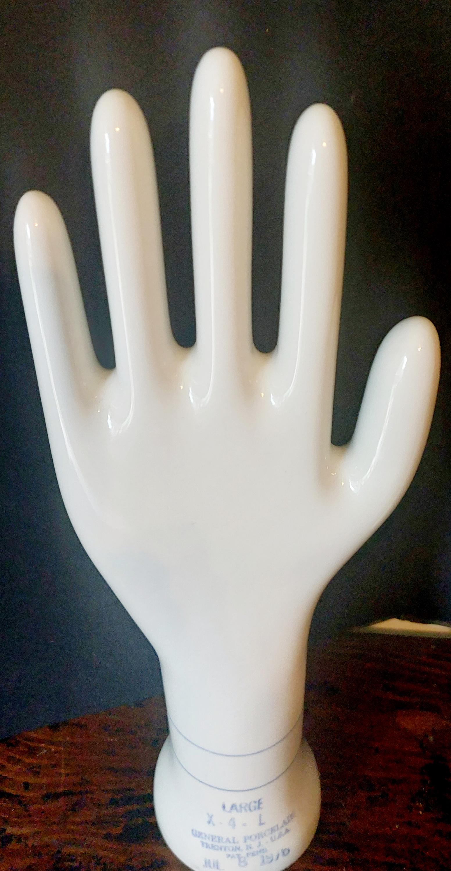 Vintage Large Hand Glove Form GENERAL PORCELAIN, Your CHOICE 1976