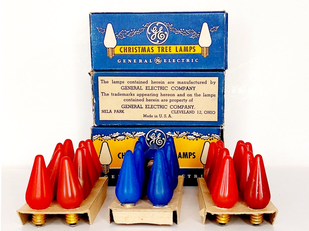 General Electric Christmas Tree Lamps in Original Box Etsy