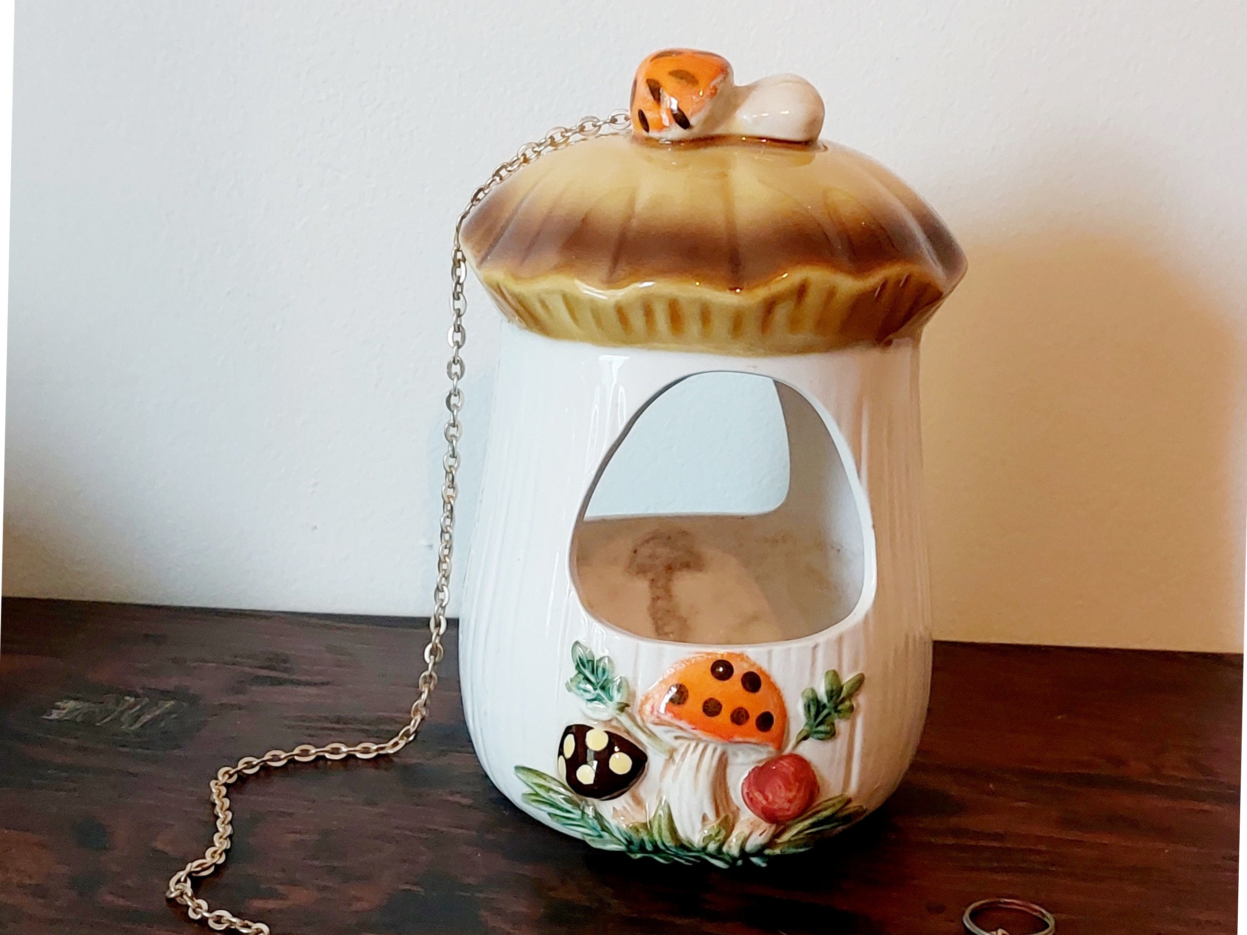 Vintage 1970s Merry Mushroom Hanging Bird Feeder/ Planter by Sears Roebuck  Co - Etsy