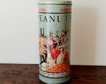 Vintage Planters Peanuts Tin 1994, vintage advertising tin