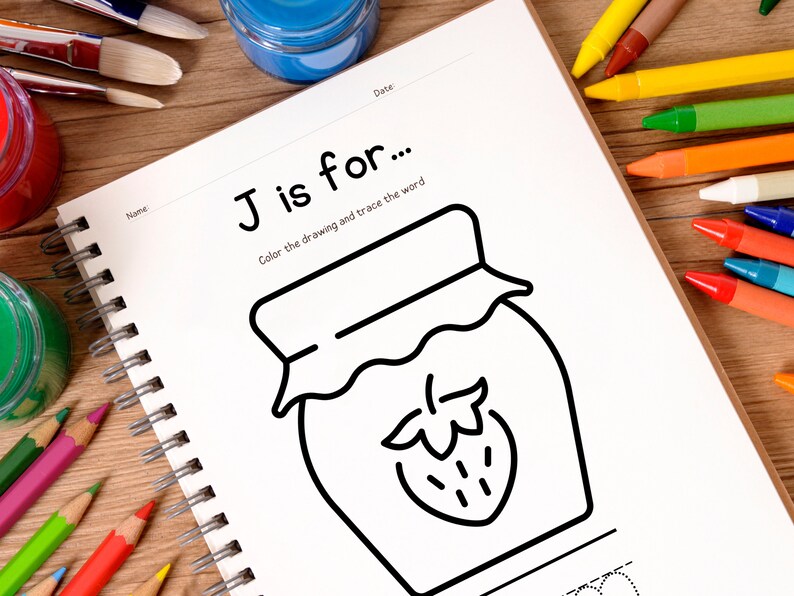 Alphabet Tracing and Coloring Bundle, Kindergarten Activities ...