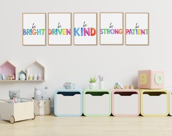 Carson Dellosa - Set di 32 bacheche con stazioni di affermazione, intestazione affermazione, poster motivazionale, 30 affermazioni positive per la mentalità della crescita, bacheca, decorazione della