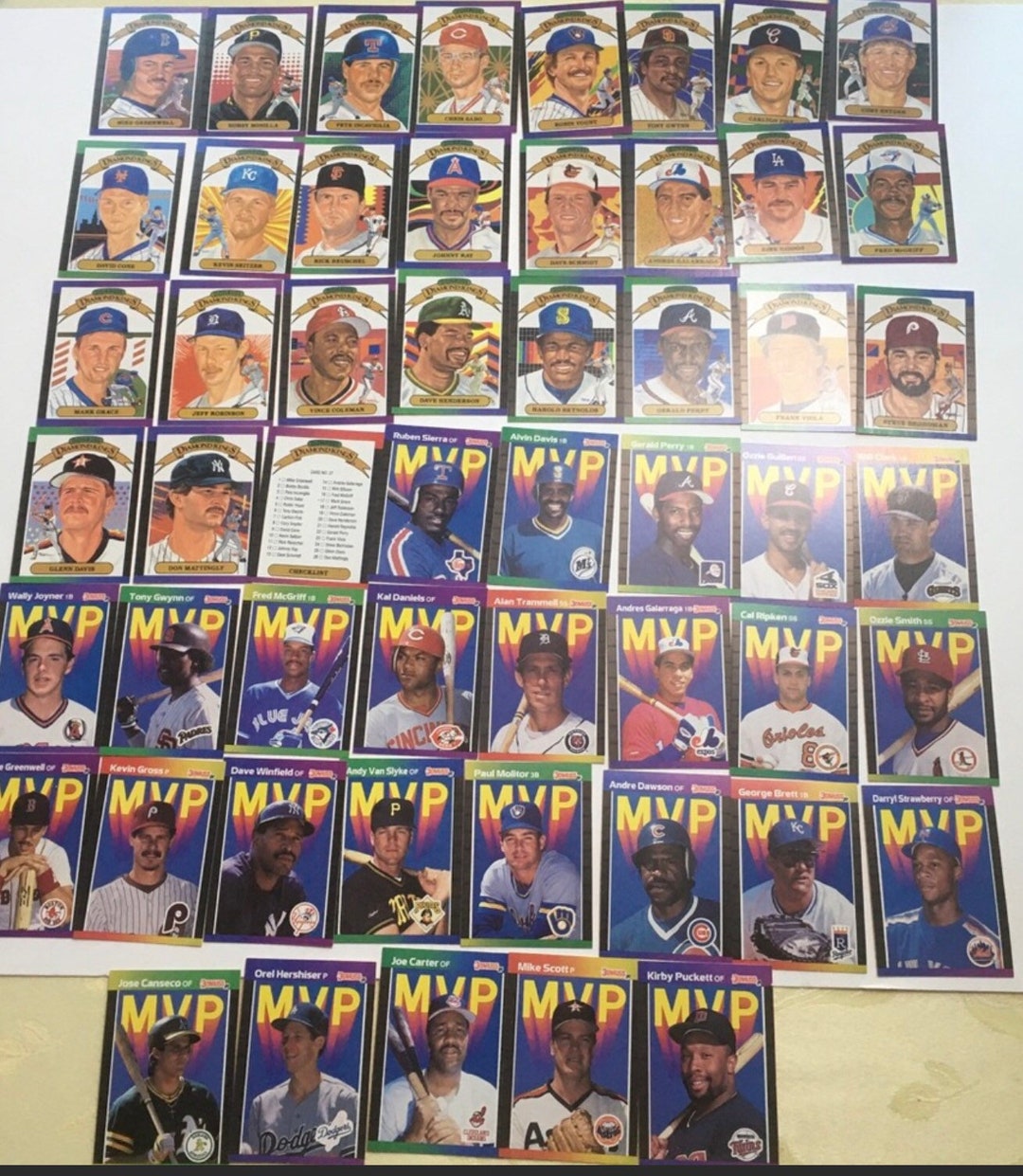 1989 Donruss Special Baseball Cards. Diamond Kings & MVP Originals - Etsy