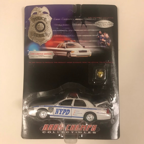 【1990年代購入】★NYPD ポリスバッヂ☆ New York City Police Car by Road Champs Limited Edition 1999 NYPD