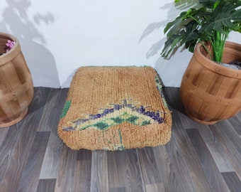 Gorgeous  boujad  pouf-Moroccan Floor Cushion-Home Decor Square Design Boujaad -Vintage Floor Cushion-Moroccan Floor Cushion-Vintage Pouf.