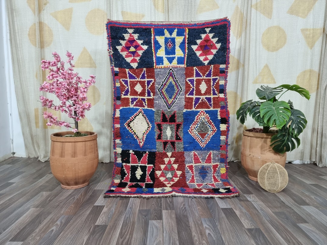 Colorful Old Rug MOROCCAN Old RUGS RUNNER -hand Woven Rug ,unique Hallway Rug Runner ...