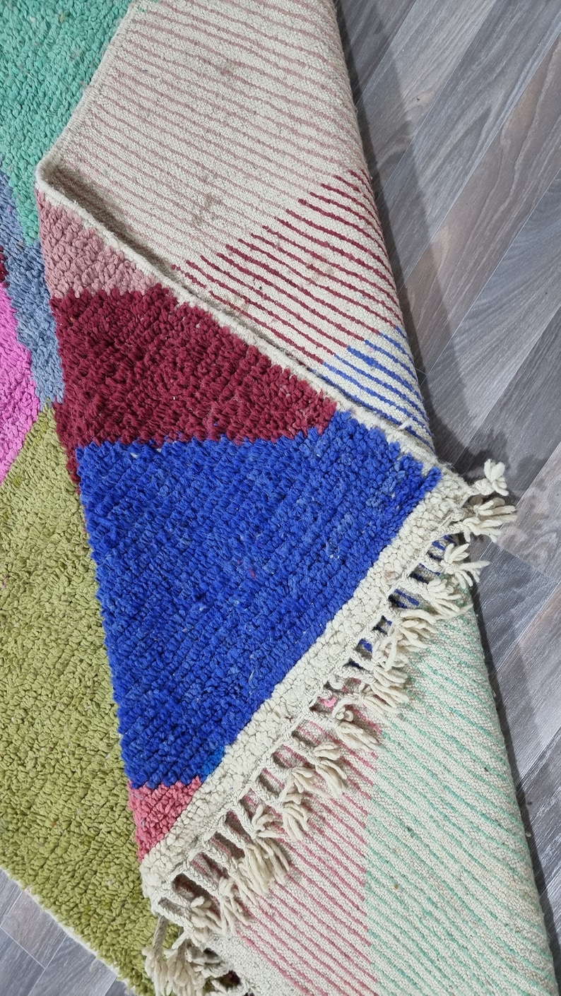 UNIQUE BENIOURAIN RUGS moroccan Custom Colorful Wool Carpet berber Wool