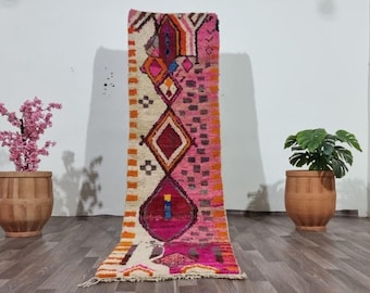 Handmade Moroccan Runner Rug – Colorful Berber Wool Carpet