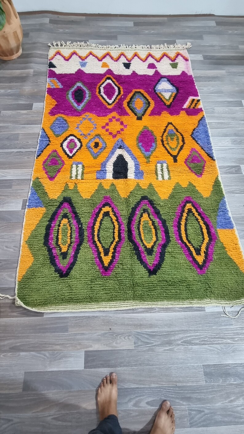 ARTISTIC COLORFUL WOOL Rug ,custom All Sizes Rug ,beniourain Wool Rug