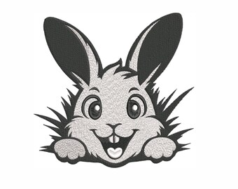 Motif de broderie Machine Lapin de Pâques : 6 tailles (téléchargement instantané)