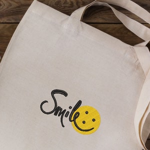 Smile Embroidery Design Emoji Face With a Smile 4 Sizes - Etsy