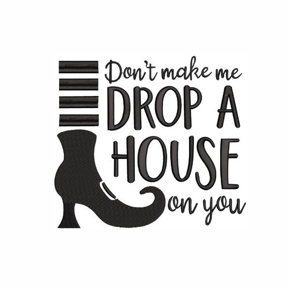 Funny Witch Quote Embroidery Design: Halloween Machine Embroidery File (4 Sizes, Digital Download)