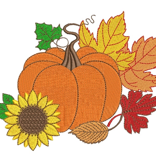 Machine Embroidery Designs Fall Etsy
