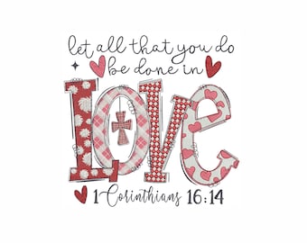 Love Stickdatei: Valentinstag Herzen (7 Größen) (Digitaler Download)