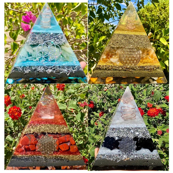 Custom Orgonite Pyramids, Custom Gifts, Choose Your Own!