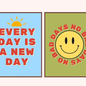 Groovy inspirerande klassrum (set om 4) affischer, digitala nedladdningar, klassrumsdekor, boho elementärt klassrum, anslagstavla för dagis bild 3