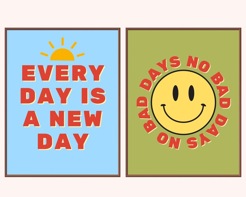 Groovy inspirerande klassrum (set om 4) affischer, digitala nedladdningar, klassrumsdekor, boho elementärt klassrum, anslagstavla för dagis bild 3