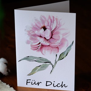 Cartões de felicitações para imprimir, cartão dobrável, para você, flores, download DIGITAL, cartão postal em aquarela, ditado, frases engraçadas,