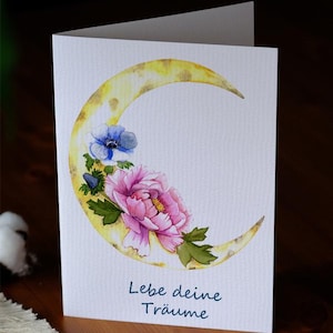 Tarjetas de felicitación para imprimir, tarjeta plegable, dos tamaños diferentes, descarga DIGITAL, postal de acuarela, refranes, refranes divertidos