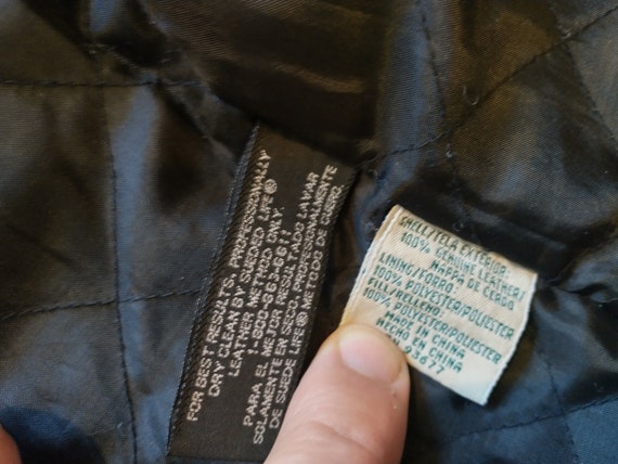 Vintage St John's Bay Black Leather Jacket Men's Medi… - Gem