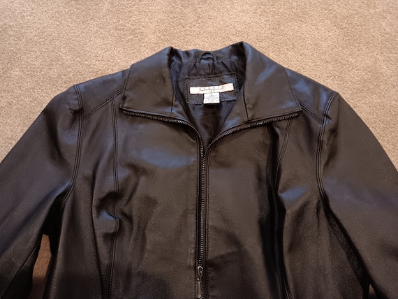 Vintage Studio JPR Women's Black Leather Jacket S… - image 2