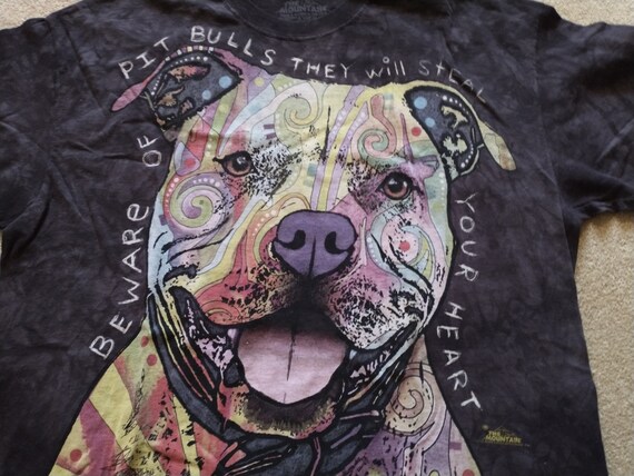 Vintage Pit Bulls Will Steal Your Heart T Shirt S… - image 2
