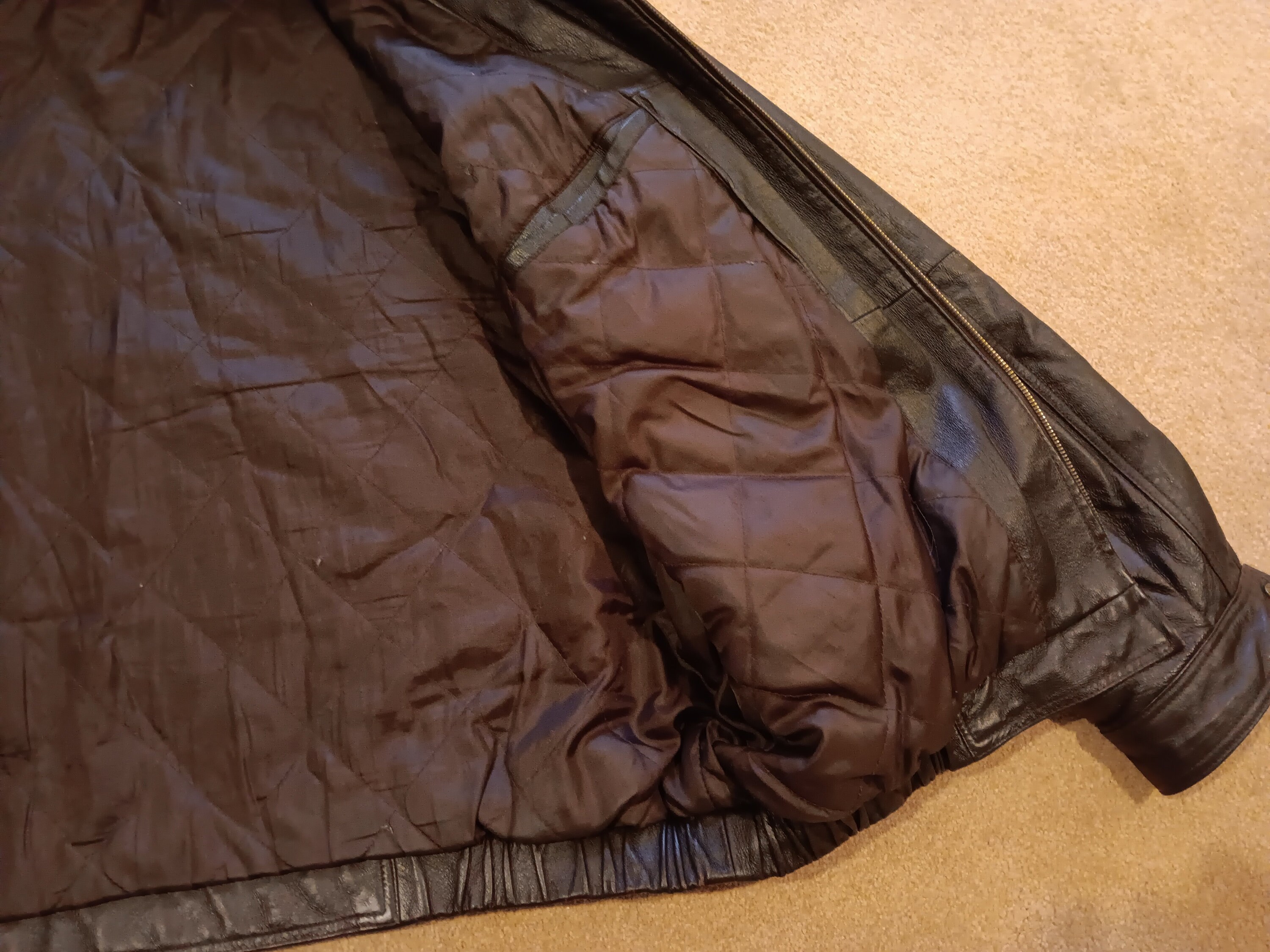 Susquehanna Trial Outfitters Black Leather Jacket Mens Large