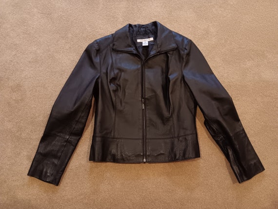 Vintage Studio JPR Women's Black Leather Jacket S… - image 1