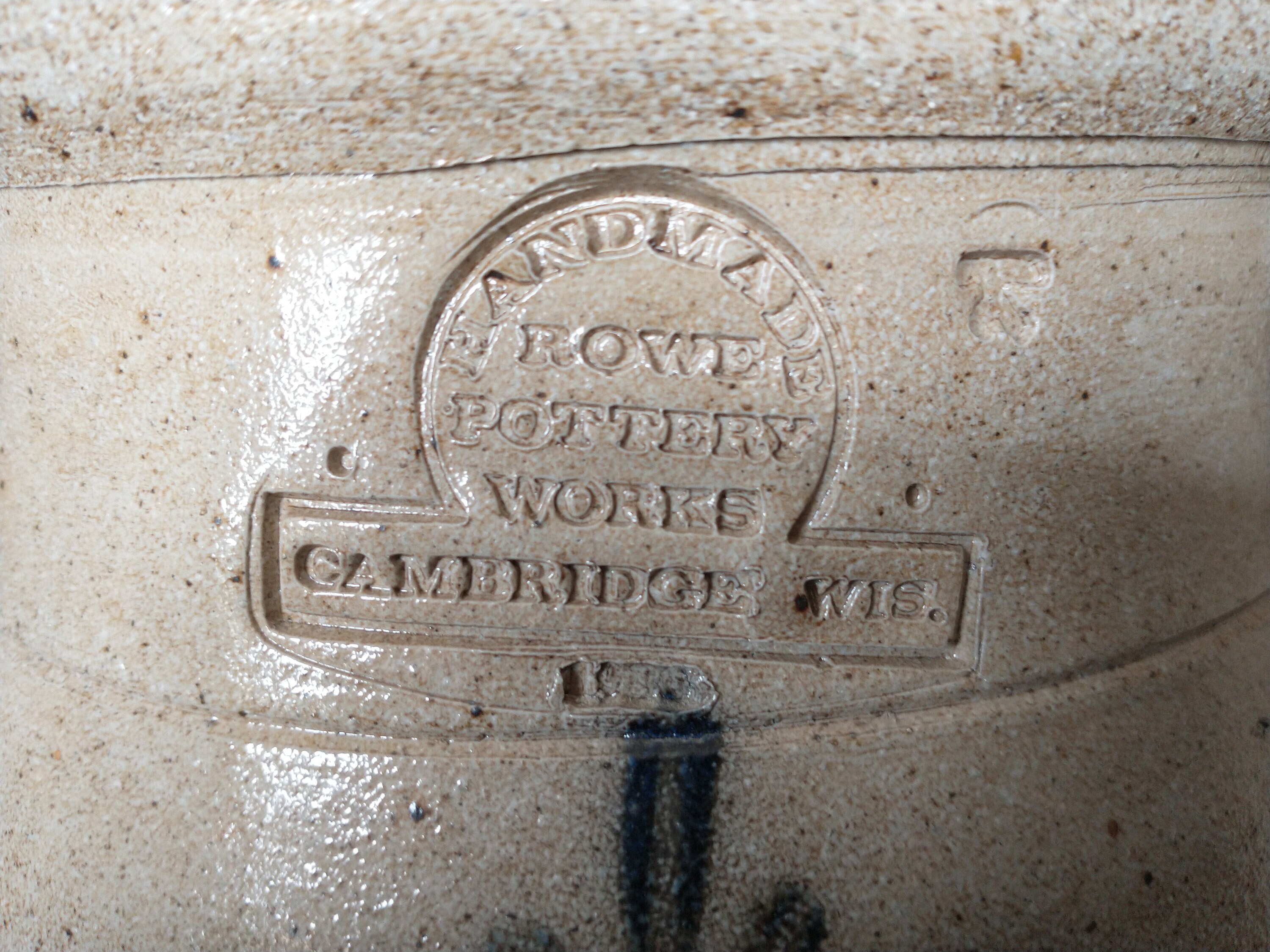 Vintage Rowe Pottery Works Large Kitchen Canister With Lid Etsy