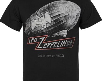 00'S M and O LED ZEPPELIN Led Zeppelin Band T-shirt Band Tee Men's XL size cotton black type Vintage Second Hand