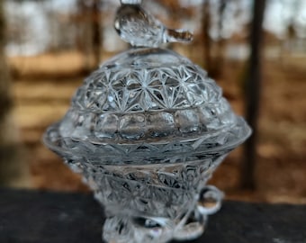 Vintage Hofbauer Byrdes Crystal Collection Trinket Box
