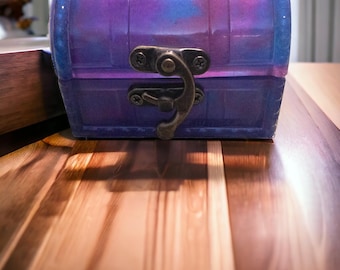 Locking Miniature Treasure Chest for DND: Mystery Dice & Customizable Color | Dice Cases | Tabletop Games