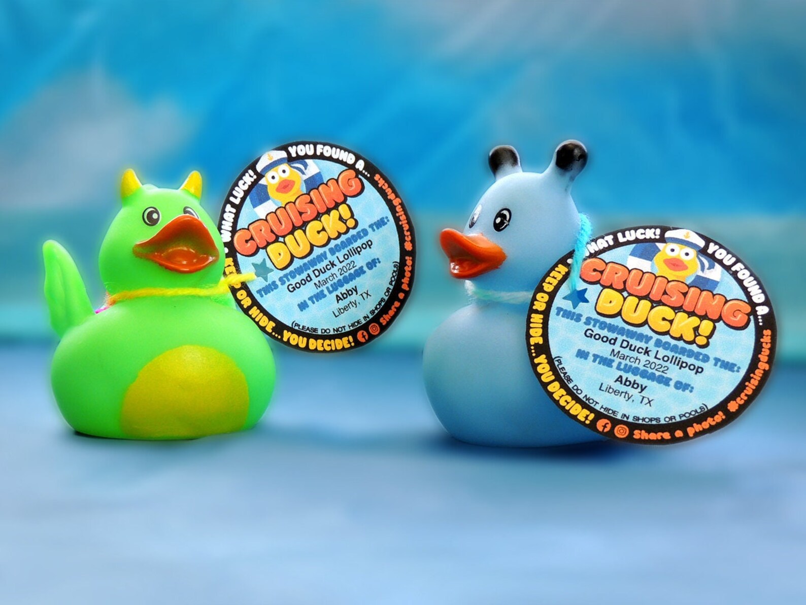 2x2 Cruising Duck Tags Cruise Ducks Tag. Round / Circle Tag. Download