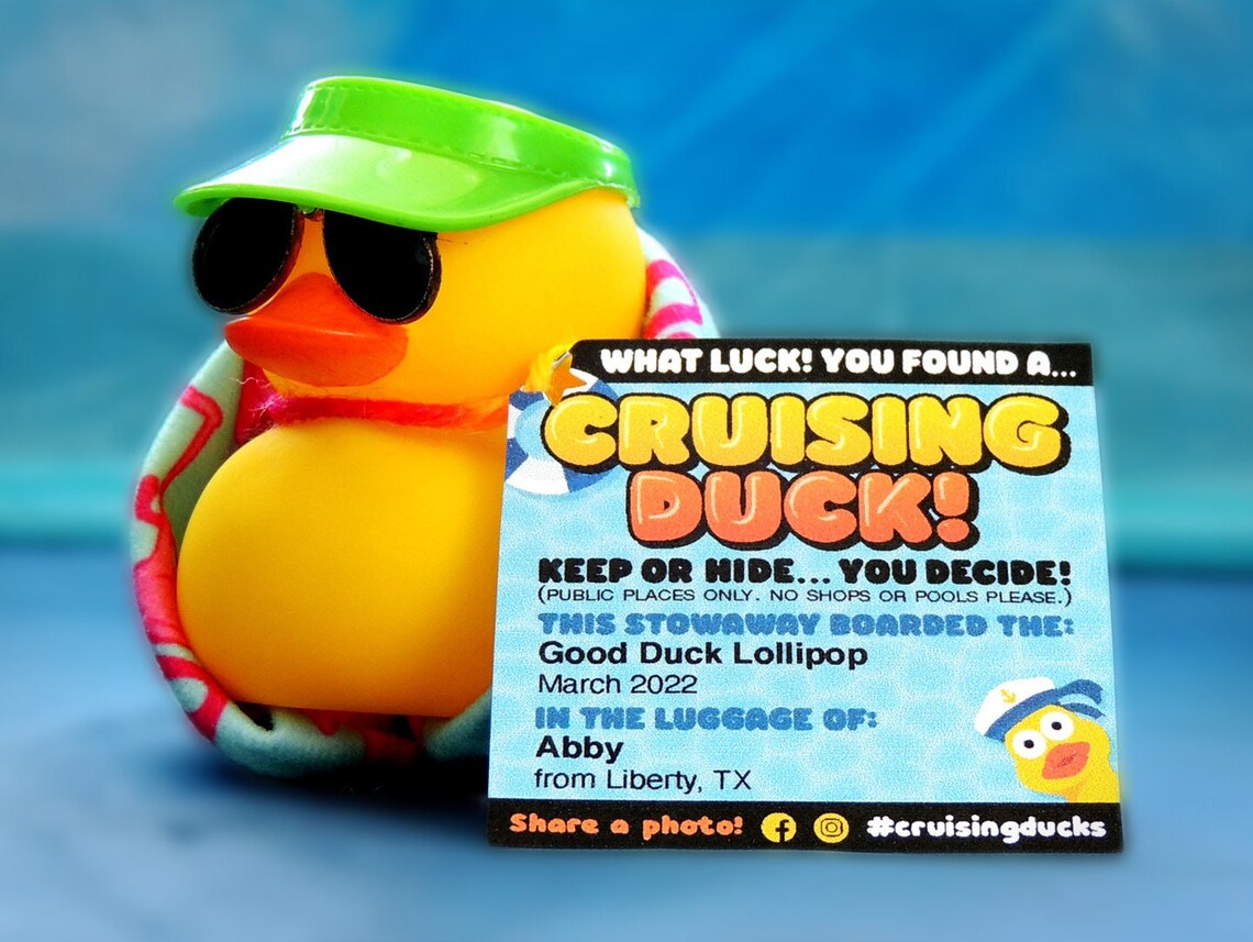 DIY Cruise Duck Tags for Cruising Ducks 2x2 Color Duck Etsy