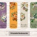 Birth Flower Printable Bookmarks, Month and Name of Flower. 1.8"w X 6"h ...