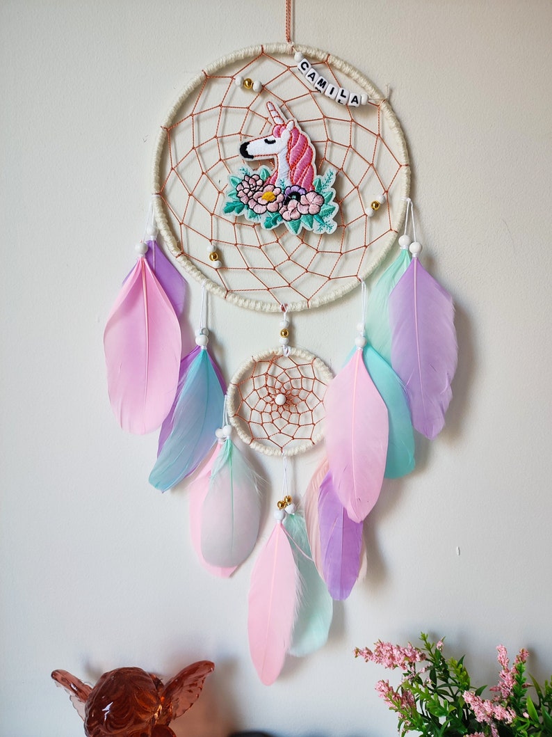 Traumfänger Für Mädchen Mit Einhorn-Motiv - Verschiedene Größen Erhältlich