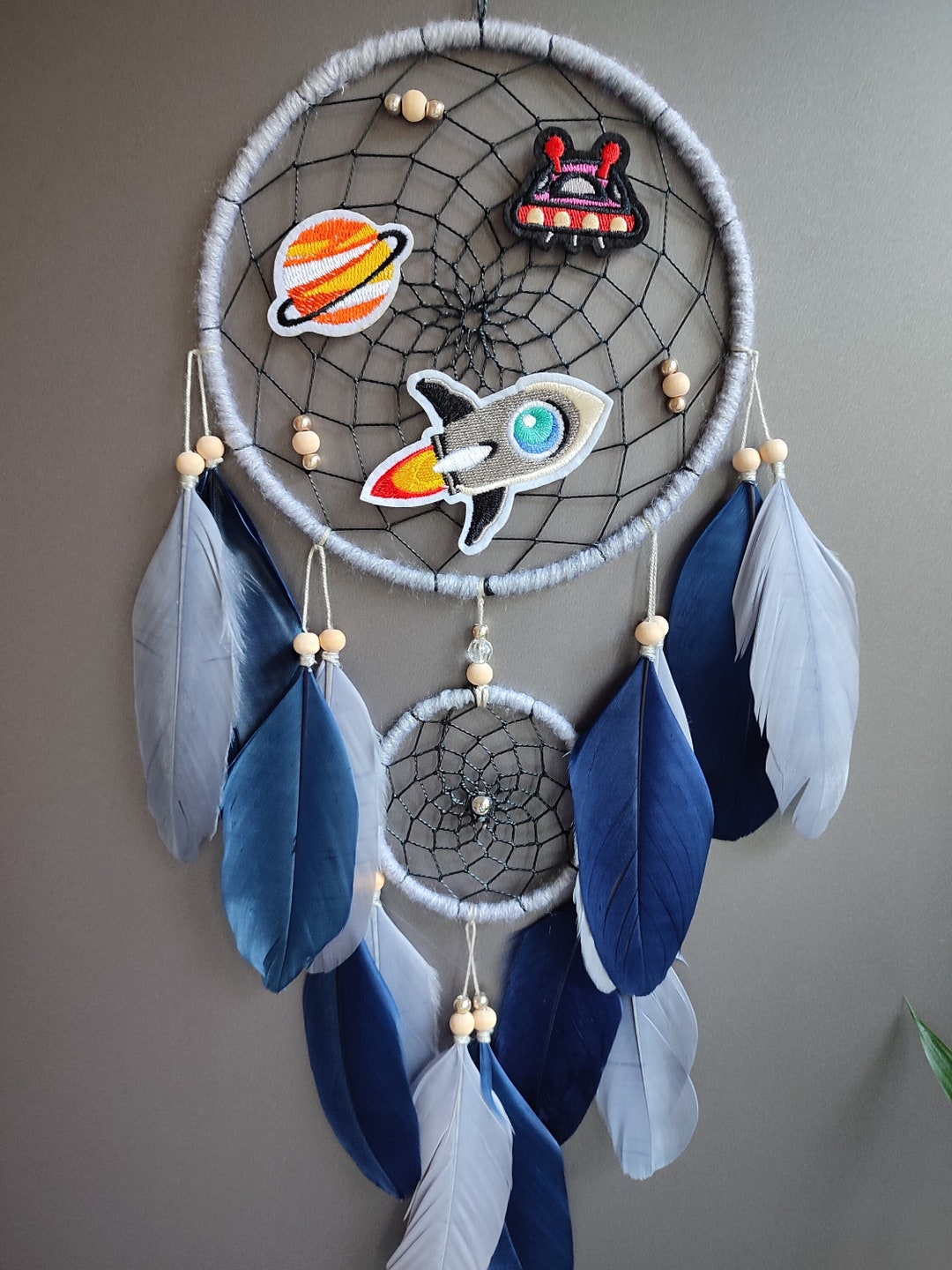 Space Nursery Boys Dream Catcher, Galaxy Theme Birthday Dreamcatcher ...